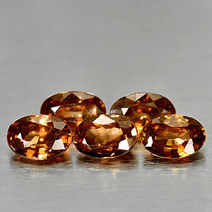 Genuine 100% Natural Imperial Zircon .75ct 6.1 x 4.1mm Oval VS1 Clarity