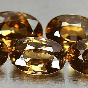 Genuine 100% Natural Imperial Zircon .81ct 6.2 x 4.2mm Oval VS1 Clarity