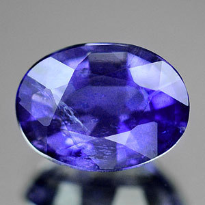 Genuine 100% Natural Blue Iolite 1.13ct 8.1 x 6.0mm Madagascar SI