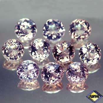Genuine 100% Natural Pink Morganite .66ct 5.5 x 5.5mm Round VVS Clarity