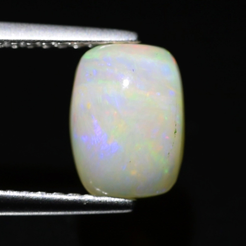 Genuine 100% Natural White Opal 1.17ct 8.2x6.0x3.9mm Semi-Translucent Ethiopia
