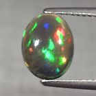 Genuine 100% Natural Cabochon Black Opal 1.39ct 10.0 x 7.5mm Ethiopia