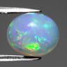 Genuine 100% Natural Cabochon White Opal 2.52ct 11.0x9.5x5.7mm Transparent Ethiopia