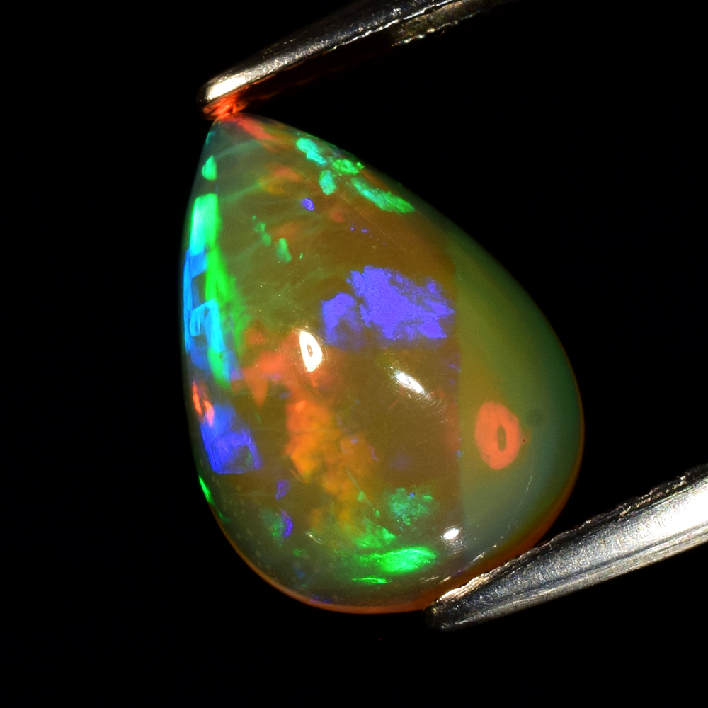 Genuine 100% Natural White Opal 2.70ct 13.0 x 9.0mm Cabochon Pear Semi-Translucent