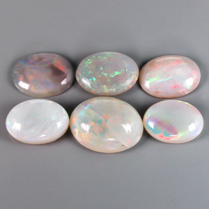 Genuine 100% Natural Opals 3.35cts (6) 6.7 x 4.8mm 6.7 x 4.8mm 