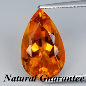 Genuine 100% Natural Orange Citrine 6.47ct 15.9 x 9.9mm VVS