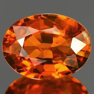 Genuine 100% Natural Mandarin Garnet 1.21ct 7.1 x 5.3mm SI