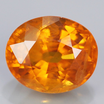 Genuine Orange Sapphire 1.00ct 6.1 x 5.1mm Oval SI2 Clarity