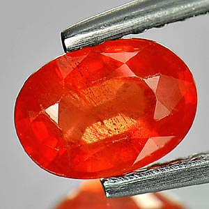 Genuine Orange Sapphire 1.01ct 6.9 x 5.0mm Oval SI Clarity