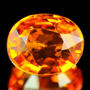 Genuine Orange Sapphire 1.04ct 6.5 x 5.3 x 3.1mm Tanzania SI
