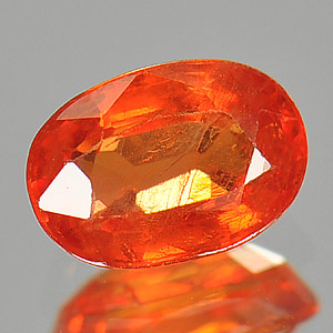 Genuine Orange Sapphire 1.05ct 6.9 x 4.8mm Oval VS1 Clarity