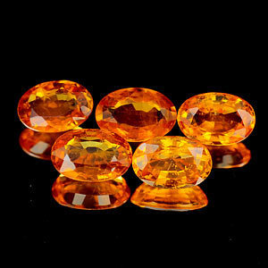 Genuine Orange Sapphire .57ct 6.1 x 4.2 x 2.8mm Tanzania VVS