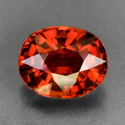 Genuine 100% Natural ORANGE TOURMALINE 1.08ct 7.0 x 5.7 x 3.9mm Oval