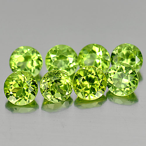 Genuine 100% Natural Peridot 0.33ct 4.1x4.1x3.1mm VS1 Pakistan