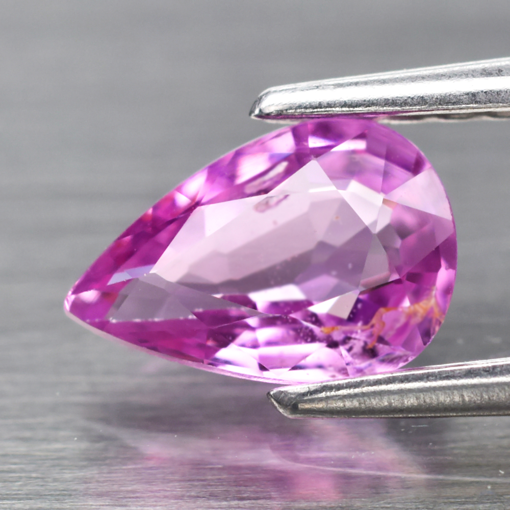 Genuine 100% Natural Pink Sapphire .62ct 6.8 x 4.7mm Pear SI1 Clarity