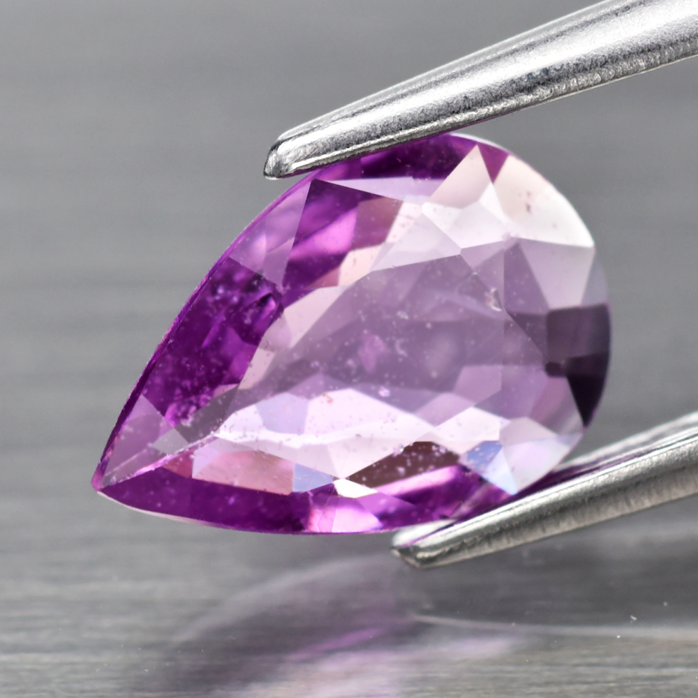 Genuine 100% Natural Pink Sapphire .76ct 8.0 x 5.5mm Pear SI1 Clarity