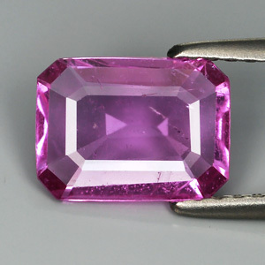 Genuine 100% Natural Pink Sapphire 1.62ct 8.9 x 6.6mm Octagon SI1 Clarity