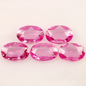 Genuine Pink Sapphires 0.37ct VVS1 6.0 x 4.1x 1.6mm Madagascar VVS1