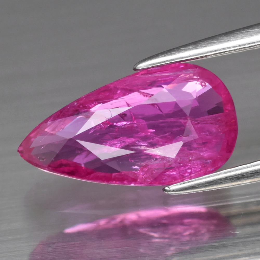 Genuine 100% Natural Pink Sapphire 2.08ct 11.6 x 6.3mm Pear SI1 Clarity