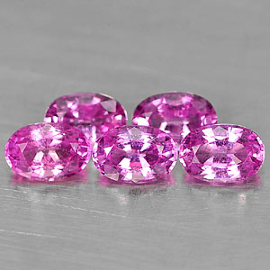 Genuine Pink Sapphire .63ct 6.1 x 4.2mm Oval VS1 Clarity