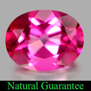 Genuine Pink Topaz 2.19ct 9.1 x 7.1mm Oval IF Clarity