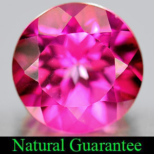 Genuine Pink Topaz 3.36ct 9.1 x 9.1mm Round IF Clarity