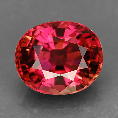 Genuine 100% Natural CRANBERRY PINK TOURMALINE 1.01ct 6.5 x 5.5 x 4.1mm Oval