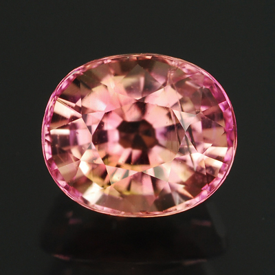 Genuine 100% Natural WATERMELON PINK TOURMALINE 1.15ct 6.5 x 5.5 x 4.6mm Oval