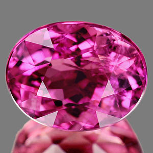 Genuine 100% Natural Pink Tourmaline 1.41ct 7.6 x 6.0mm Oval SI1 Clarity