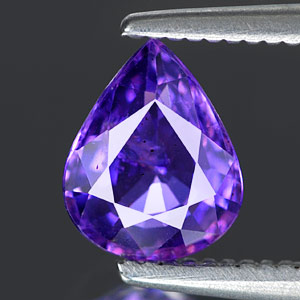 Genuine 100% Natural PURPLE SAPPHIRE .98ct 6.9 x 5.6 x 3.1mm Pear (Certified)