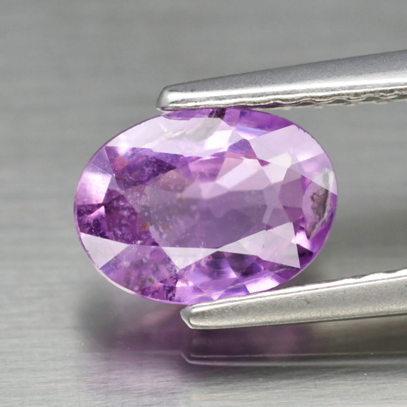 Genuine 100% Natural Purple Sapphire .83ct 6.8x5.0x2.6mm SI1 Madagascar