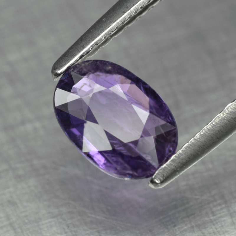 Genuine 100% Natural Purple Sapphire 0.91ct 7.0x5.0x2.4mm SI1 Madagascar