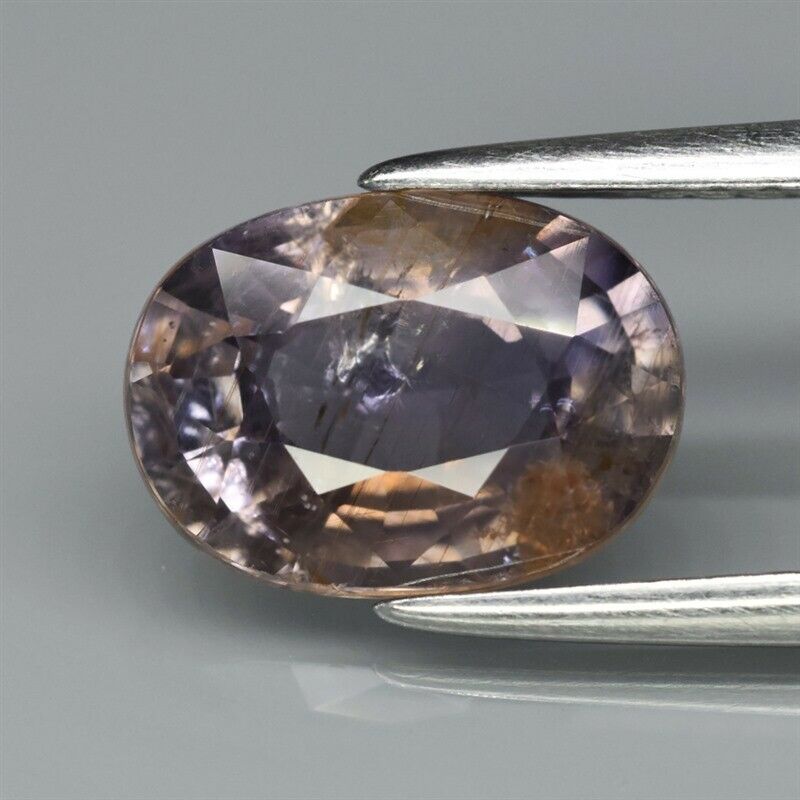 Genuine 100% Natural Purple & Brown Sapphire 2.53ct 9.3 x 6.6mm Oval SI Clarity 