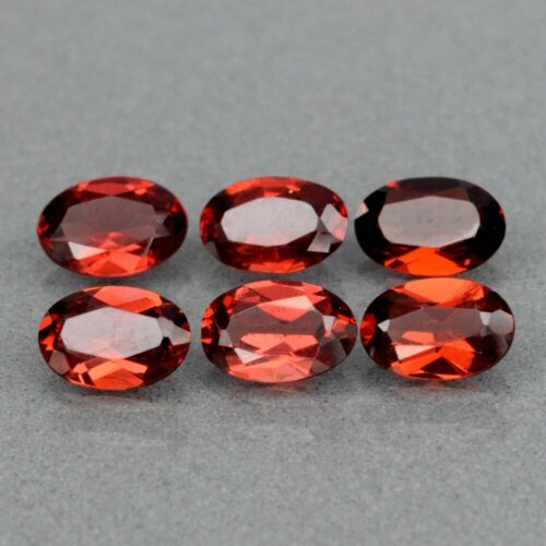 Genuine 100% Natural Red Garnet 0.53cts 6.0 x 4.1mm Oval VS Clarity