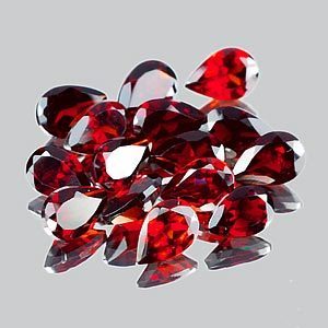 Genuine 100% Natural Red Garnet 0.47cts 6.0 x 4.2mm Pear VVS Clarity 