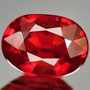 Genuine Red Sapphire .99ct 6.8 x 5.0 x 3.0mm Tanzania IF