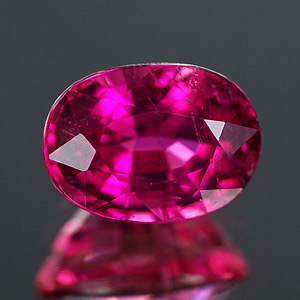 Genuine 100% Natural RUBELLITE TOURMALINE 1.18ct 7.2 x 5.3 x 4.6mm Oval