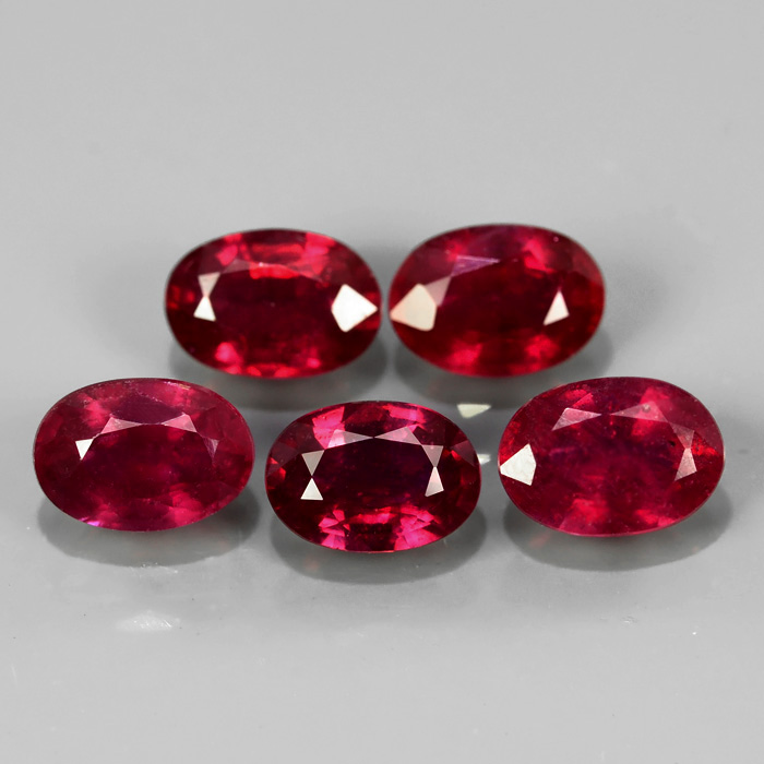 Genuine Ruby 0.65ct 5.9x4 SI2 Mozambique