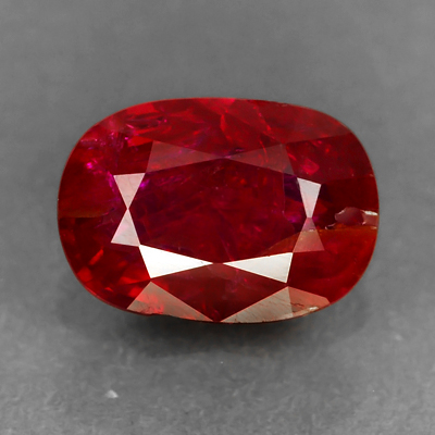 Genuine 100% Natural RUBY 1.10ct 7.1 x 5.0 x 3.0mm Cushion