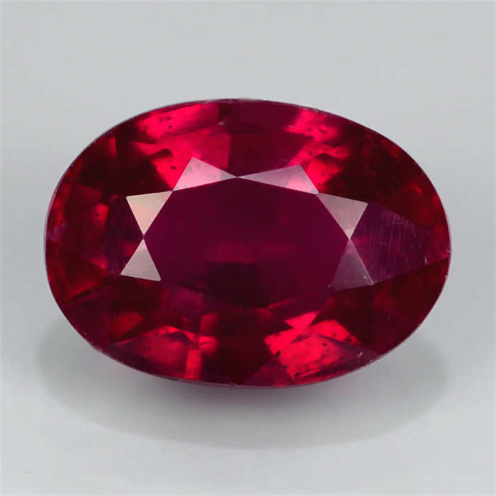 Genuine Ruby 1.17ct 7.0 x 5.0mm Oval SI1 Clarity