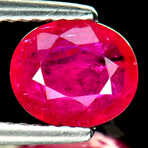 Genuine Ruby 1.30ct 7.8 x 6.6 x 2.6mm Tanzania VS1