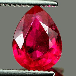 Genuine RUBY 1.32ct 8.1 x 6.1 x 3.3mm Pear