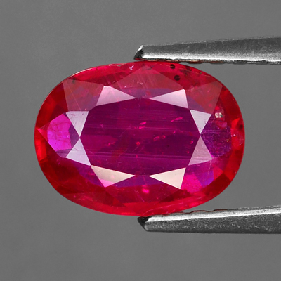 Genuine RUBY 1.34ct 8.0 x 5.9mm Oval SI2 Clarity