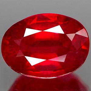 Genuine RUBY 1.59ct 7.5 x 5.3 x 4.2mm Oval