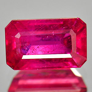 Genuine Ruby 1.65ct 7.7 x 4.8mm Octagon SI Clarity