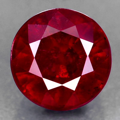 Genuine RUBY 1.73ct 6.0 x 5.0 x 4.6mm Round