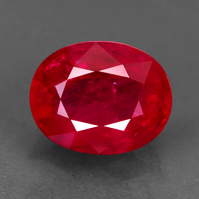 Genuine RUBY 1.82ct 8.1 x 6.1 x 4.3mm Oval