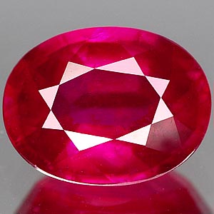 Genuine RUBY 1.86ct 8.1 x 6.2mm Oval SI1 Clarity 
