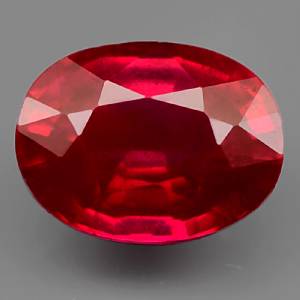 Genuine Ruby 2.07ct 8.1 x 6.2mm Oval SI Clarity