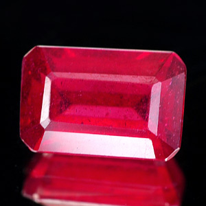 Genuine RUBY 2.18ct 8.5 x 5.5mm Octagon SI1 Clarity 